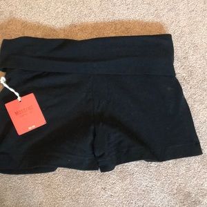 Black yoga shorts